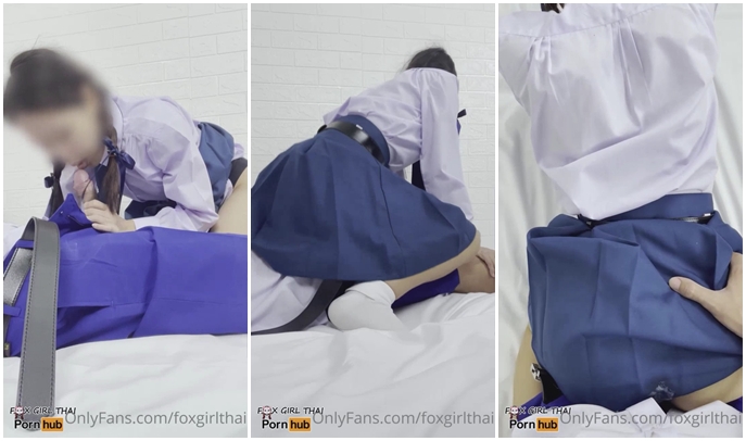 หลุด Onlyfans foxgirlthai น้องริสา (risahub) ตั้งกล้องจับแฟนโม๊กควยคาชุดนักเรียน ดูดจนแข็งแล้วจับยัดหีเย็ดสดขึ้นขย่มควย โยกควยยับก่อนแอ่นหีให้เย็ดท่าหมา ด๊อกกี้กระแทกจนน้ำแตกเลอะกระโปรง จับเสียบหีเย็ดต่อให้น้องเสร็จ