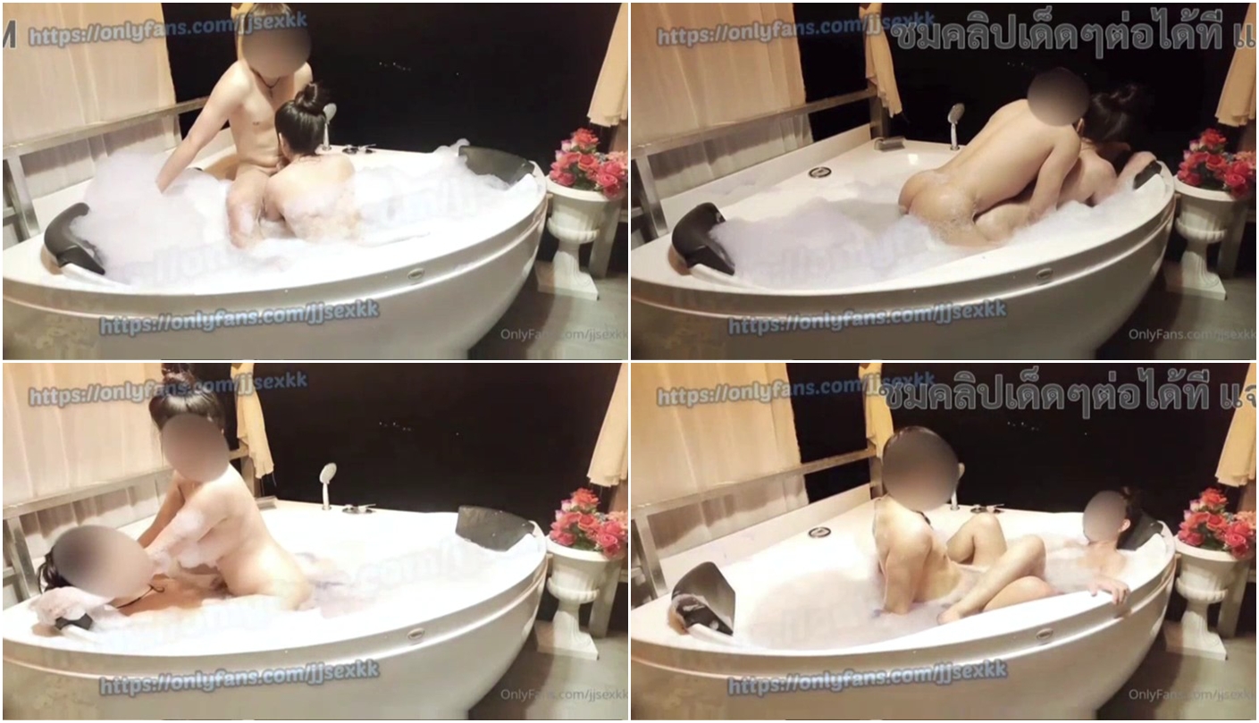 คลิป Onlyfans jjsexkk น้องเก้าพากันเย็ดแบบเอาท์ดอร์ แช่อ่างริมระเบียงจับดูดควยแหกหีเย็ด ขย่มควยโยกควยจนระเบียงสั่น แอ่นหีอ้าให้เย็ดในน้ำเจอพี่เทพซอยรัวๆ ชักควยแตกคาอกน้องอย่างเด็ด
