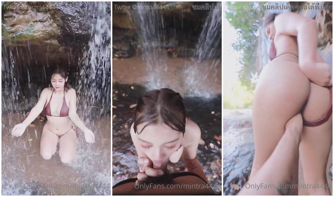 คลิป Onlyfans mintra4444 น้องมินตราชวนคู่เทพเข้าป่า ไปเย็ดกันริมน้ำตกเสียวๆ โม๊กควยแหวกกางเกงบิกินี่เย็ดสด ยืนเย็ดท่าหมาน้องครางเสียวสะเด่าสุดๆ หันหน้ามายืนอ้าหีเย็ดกันซอยจนใกล้แตก ชักว่าวแตกใส่ปากน้อง